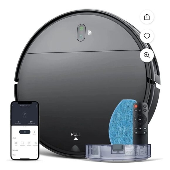 Smart Robotic Vacuum Cleaner - Black - Picture 1 of 13
